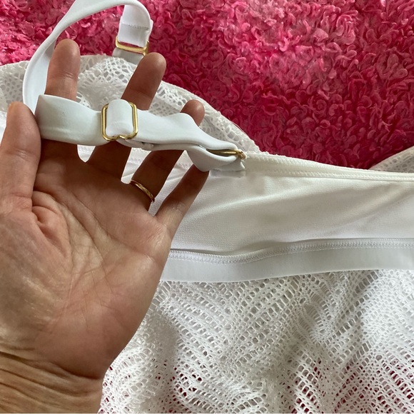 NEW Time and Tru Tankini White Plus Size 3X Straps/strapless Boning Molded Cups - Picture 14 of 16